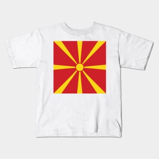 Macedonia flag Kids T-Shirt